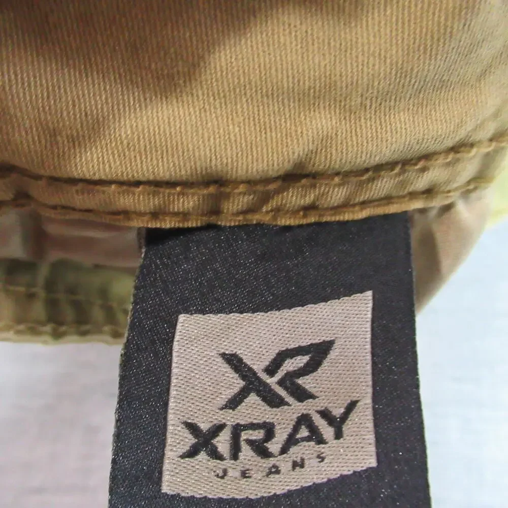 XRay Mens Shorts Size 36 Tan British Khaki Twill Double Pocket Cargo Skater Punk